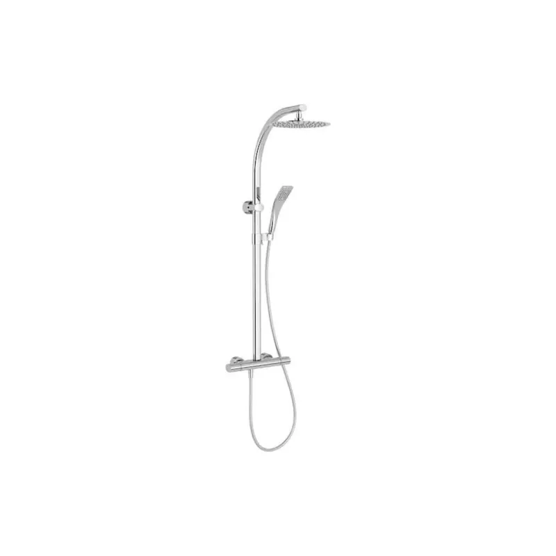 Colonne de douche thermostatique JACOB DELAFON Oblo chromé