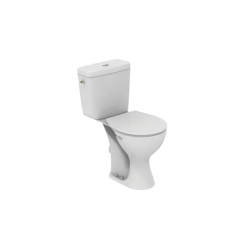 WC à poser surélevé sortie horizontale PORCHER Ulysse avec abattant