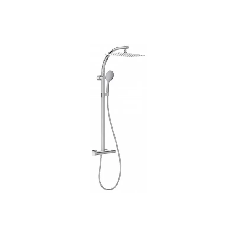 Colonne de douche thermostatique JACOB DELAFON Oblo design chromé