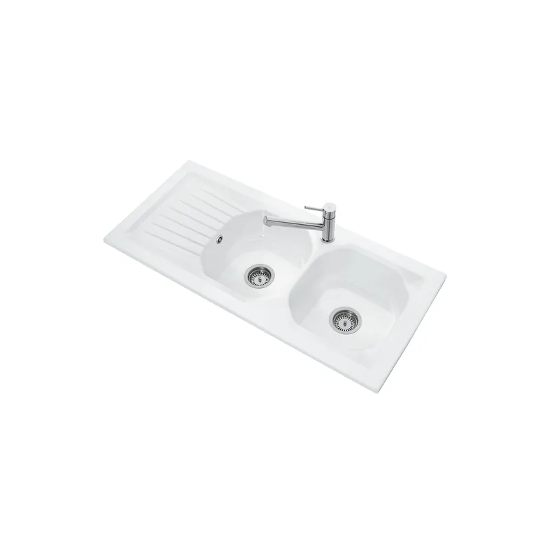 Evier 2 bacs VILLEROY ET BOCH Nestor Plus céramique