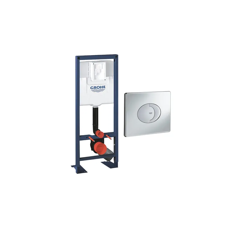Bâti-support WC autoportant GROHE Rapid SL largeur réduite avec plaque de commande Skate Air