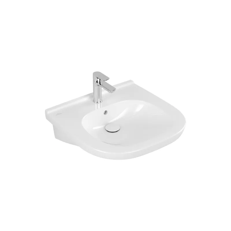 Lavabo PMR 60 x 55 cm avec poignée de préhension VILLEROY ET BOCH O Novo Vita
