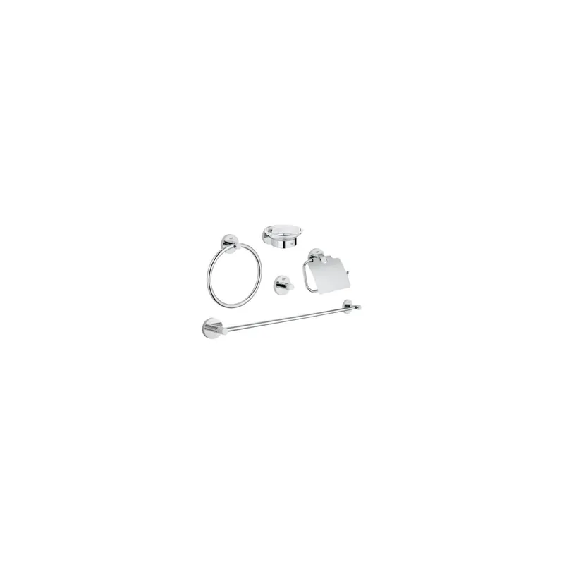 Set d‘accessoires salle de bain inox Grohe Essentials