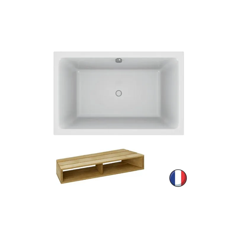 Baignoire bain douche JACOB DELAFON Capsule compacte et profonde acrylique