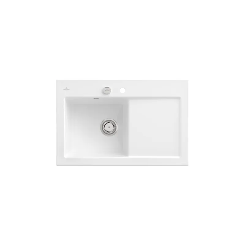 Evier cuisine VILLEROY ET BOCH Subway Pure 45 égouttoir à droite