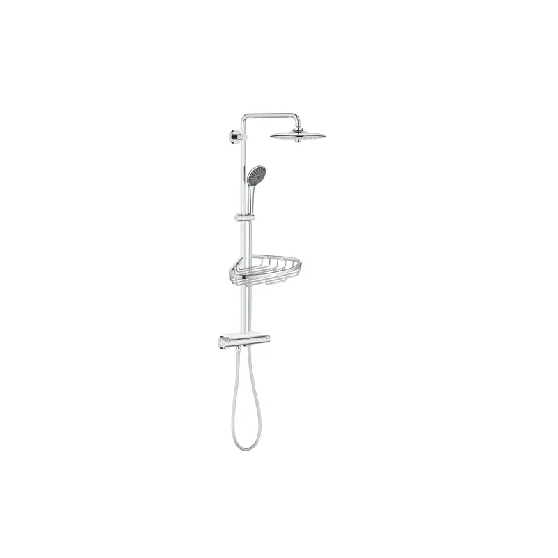 Colonne douche Grohe Vitalio + Porte savon Grohe Bau Cosmopolitan