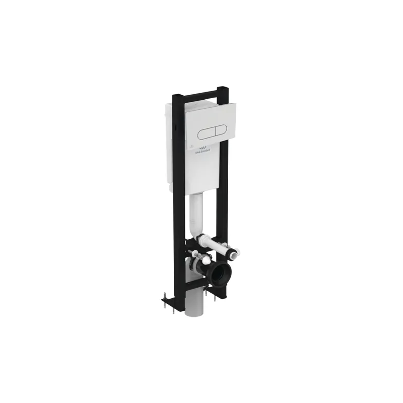 Bâti-support autoportant gain de place IDEAL STANDARD éco certifié NF + plaque rectangulaire