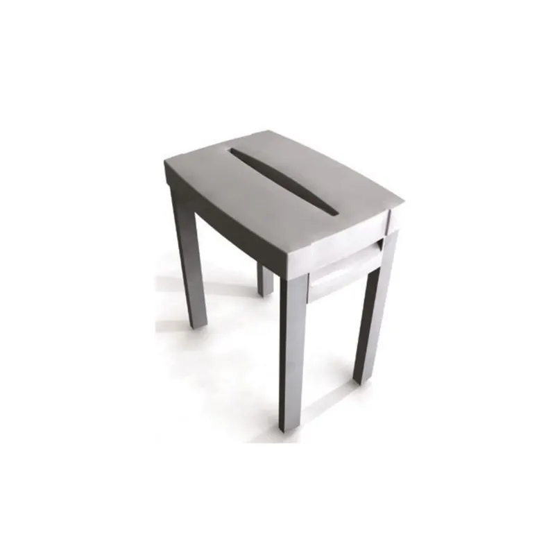 Tabouret de douche Kinedo en ABS avec pieds en aluminium 41 x 28.5 x 45.5 cm