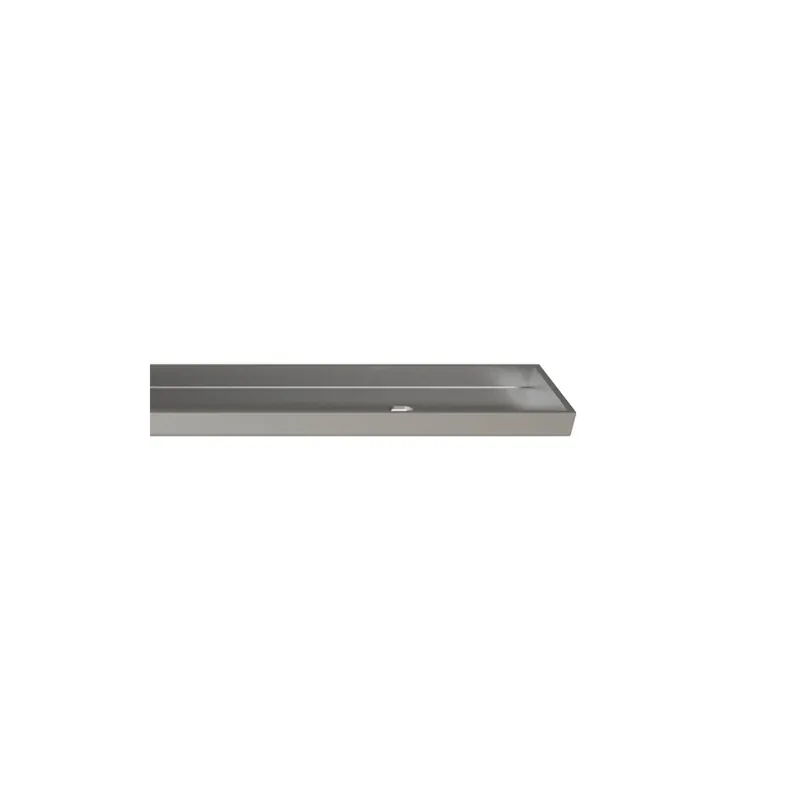 Barrette de finition WEDI Fundo à carreler pour évacuation linéaire inox brossé