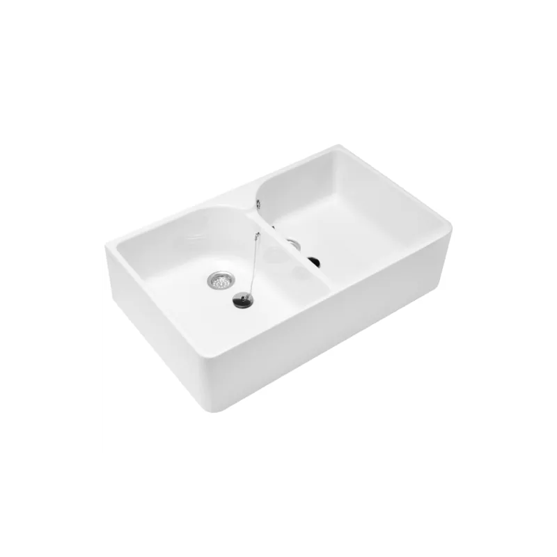 Evier double cuves VILLEROY ET BOCH O novo blanc