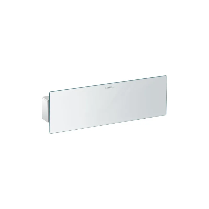 Support pommeau de douche avec raccordement HANSGROHE Fixfit avec tablette 30 cm chromé