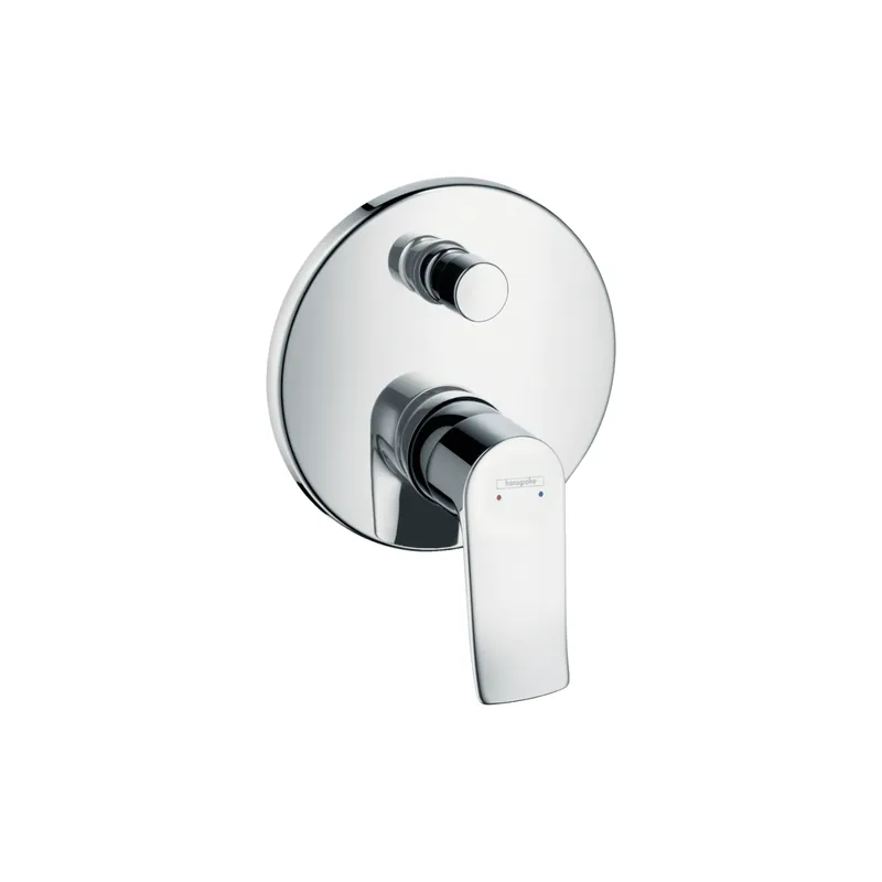 Façade ronde Mitigeur baignoire encastré 2 sorties HANSGROHE Metris chromé