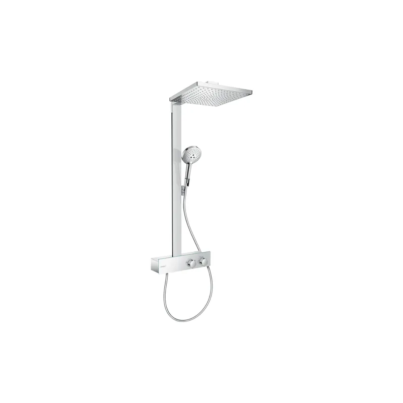 Colonne de douche thermostatique HANSGROHE Raindance E 300 avec mitigeur 35 cm chromé