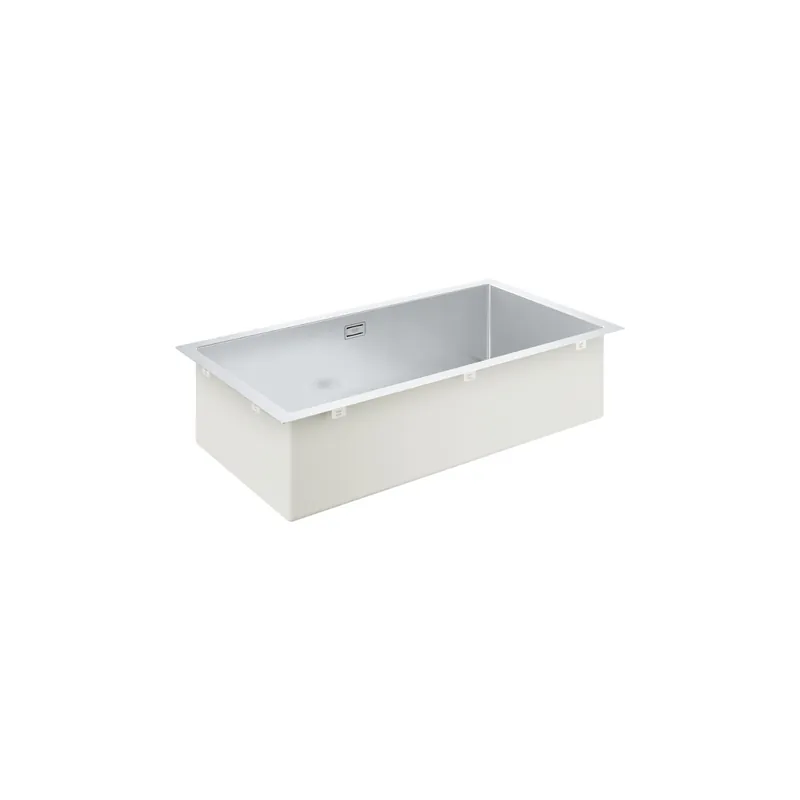 Evier à encastrer 1 bac GROHE K700 acier inoxydable Quickfix XXL