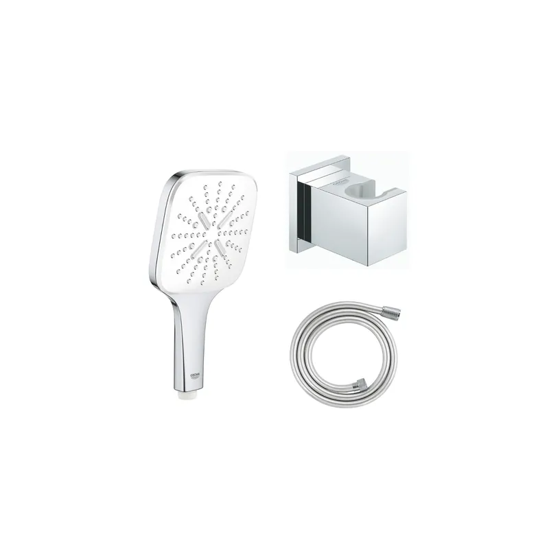 Douchette GROHE Vitalio SmartActive 130 Cube 3 jets avec flexible et support de douche