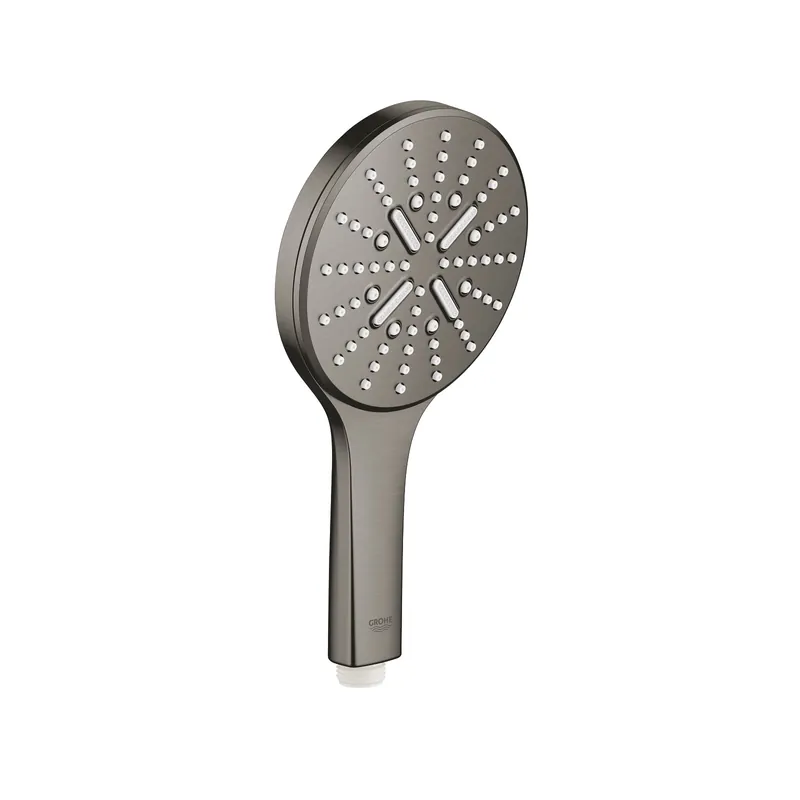 Douchette 3 jets Grohe Rainshower smartactive 130 Hard Graphite Brossé