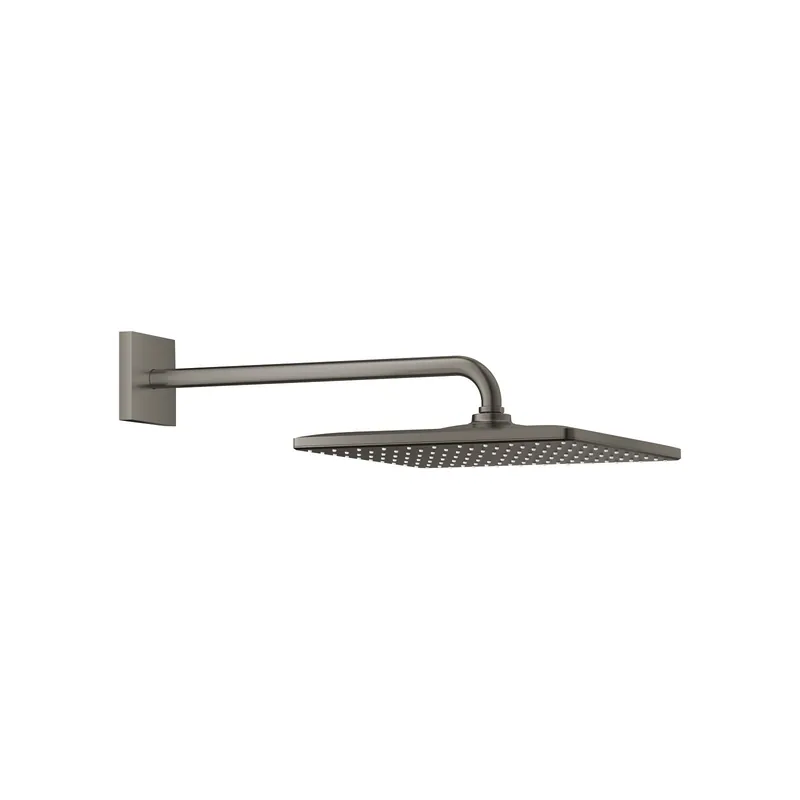 Douche de tête GROHE Rainshower Mono 310 Cube Hard Graphite Brossé avec bras
