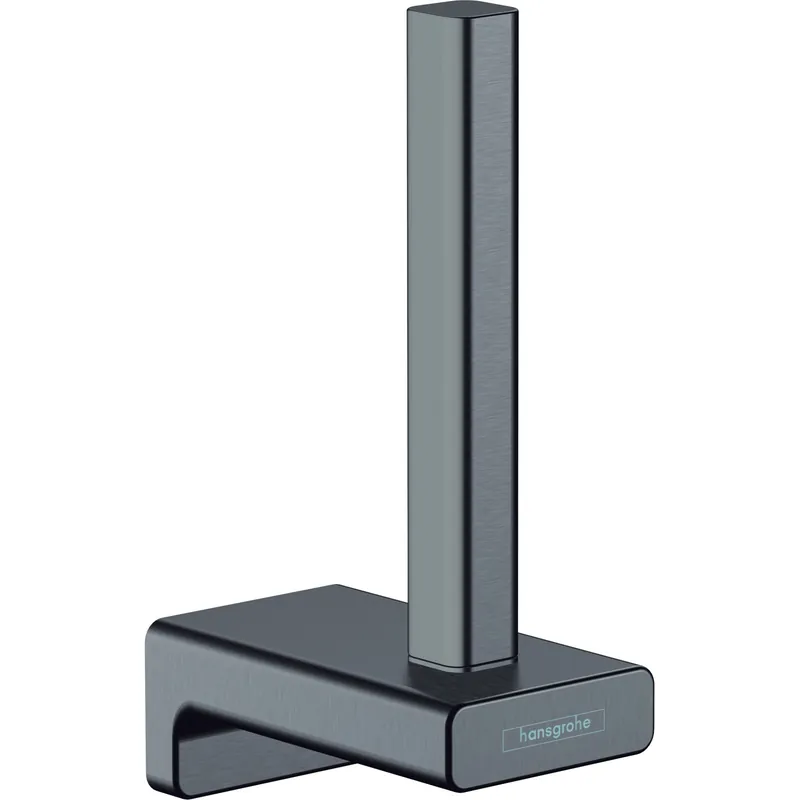 Réserve porte-papier noir chromé brossé Hansgrohe AddStoris