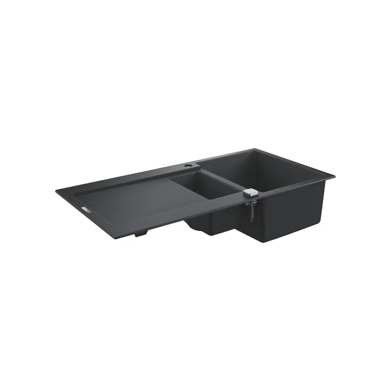 Evier 1 cuve et demie quartz composite avec égouttoir K500 GROHE
