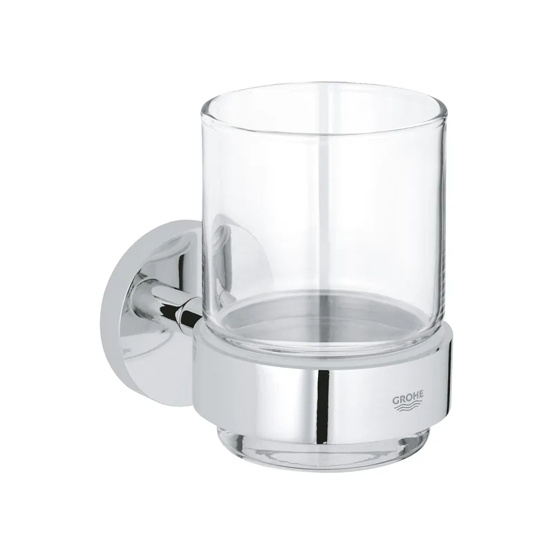 Verre en cristal avec support Grohe Essentials