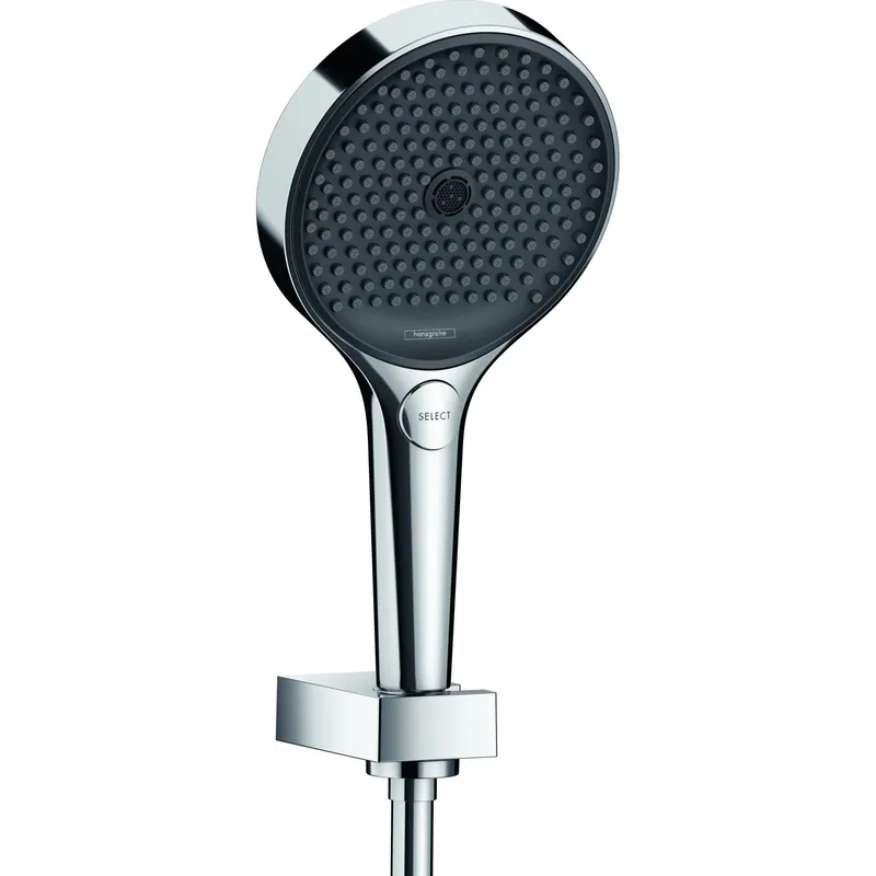 Pommeau de douche HANSGROHE Rainfinity 130 3 jets support et flexible 125 cm chromé