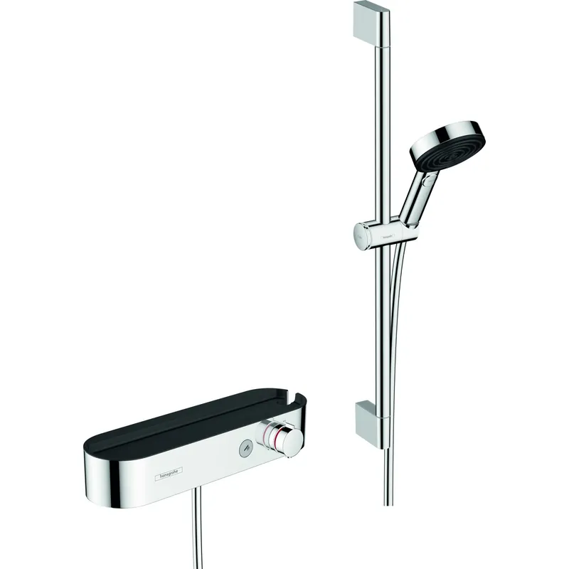 Combi douche HANSGROHE ShowerTablet Select 400 pommeau de douche Pulsify Select 105 3 jets Relaxation avec barre