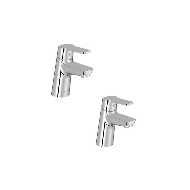 Lot de 2 mitigeurs lavabo JACOB DELAFON Aimé avec vidage chromé