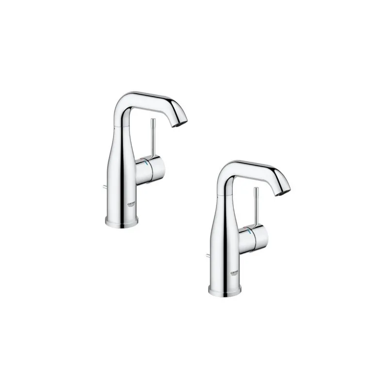 Lot de 2 mitigeurs lavabo GROHE Essence M Chromé