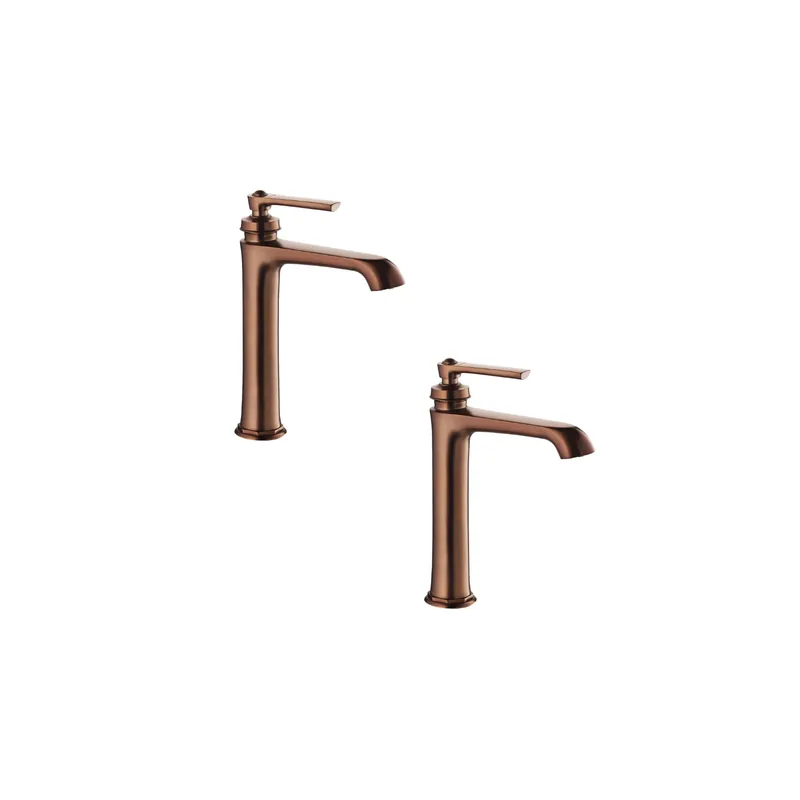 Lot de 2 robinets lavabo haut Paini Lady‘s 180 Auburn