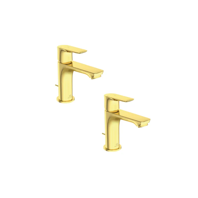Lot de 2 mitigeurs lavabo avec tirette et vidage IDEAL STANDARD Connect Air or