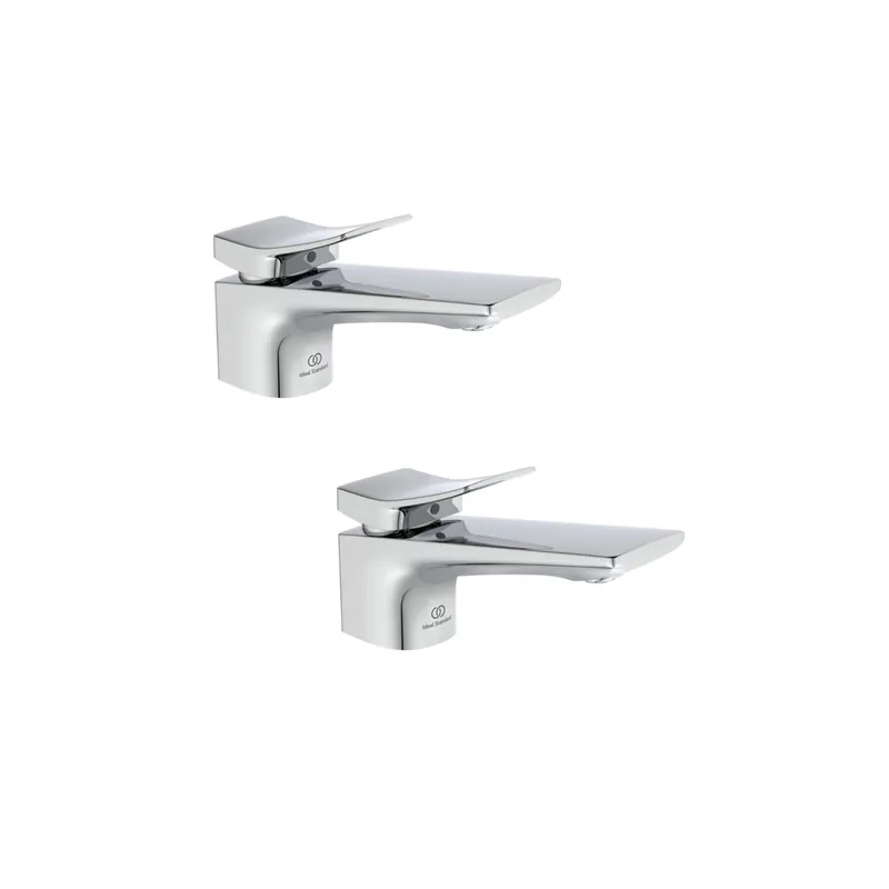 Lot de 2 mitigeurs lavabo avec tirette et vidage IDEAL STANDARD Conca chrome