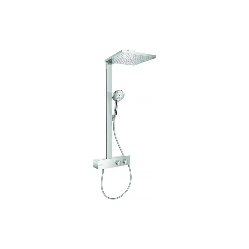 Colonne de douche thermostatique HANSGROHE Raindance E 300 EcoSmart avec mitigeur 35 cm chromé