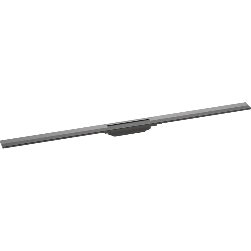 Caniveau de douche découpable 120 cm HANSGROHE RainDrain Flex montage libre noir chromé brossé