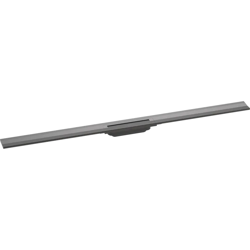 Caniveau de douche découpable 120 cm HANSGROHE RainDrain Flex montage mural noir chromé brossé
