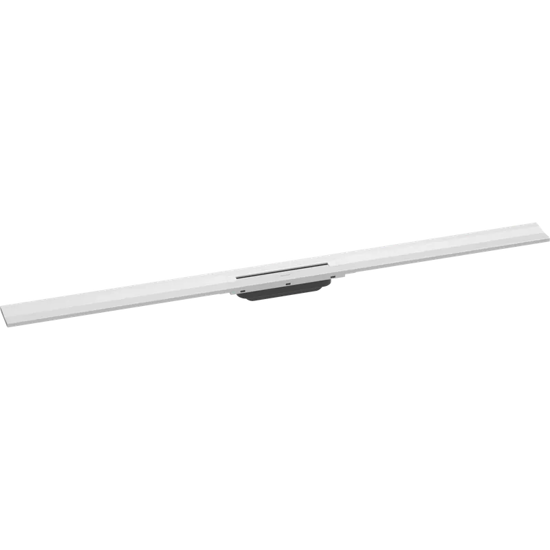 Caniveau de douche découpable 120 cm HANSGROHE RainDrain Flex montage mural blanc mat
