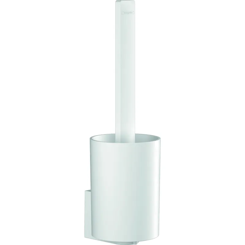 Porte-brosse WC HANSGROHE Wallstoris pour montage mural blanc mat
