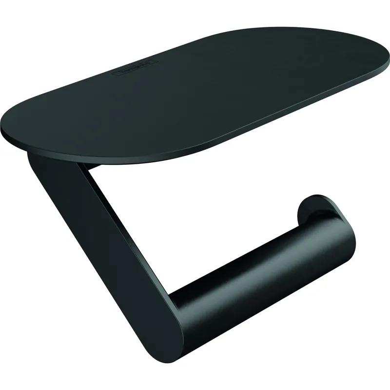 Porte-papier WC HANSGROHE WallStoris avec tablette noir mat
