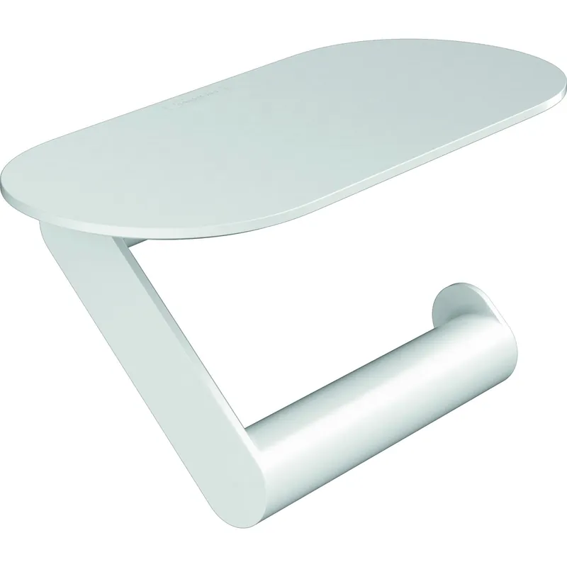 Porte-papier WC HANSGROHE WallStoris avec tablette blanc mat