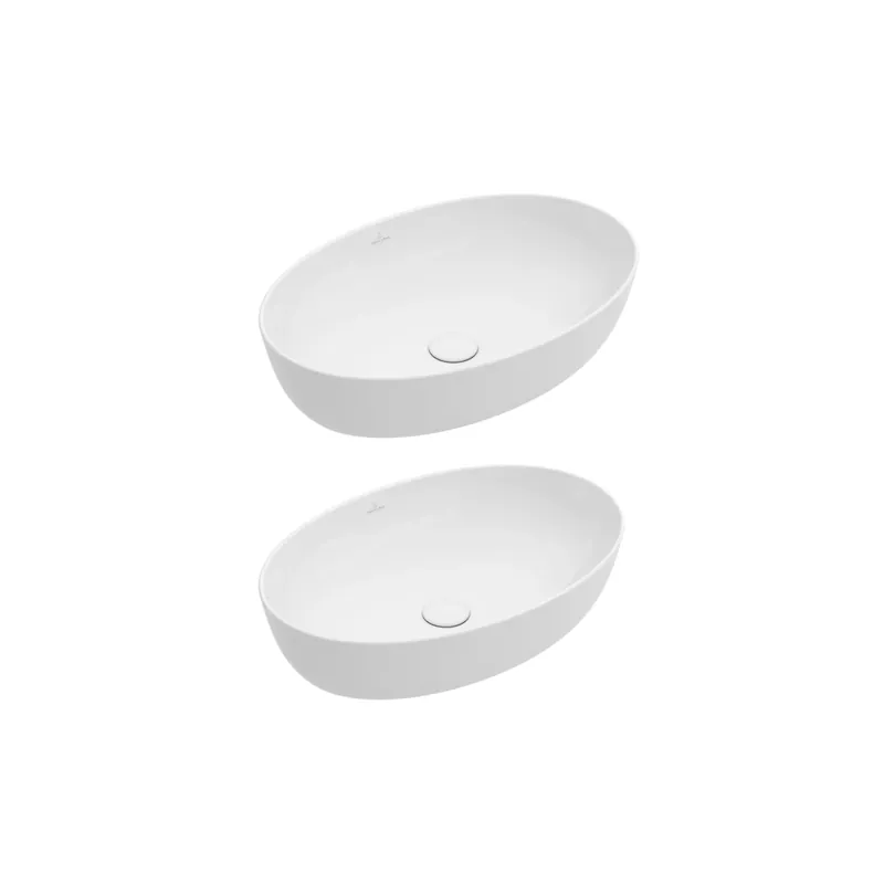 Lot de deux vasques ovales à poser VILLEROY ET BOCH Artis