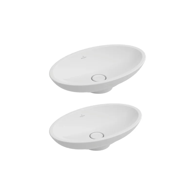Lot de deux vasques ovales à poser VILLEROY ET BOCH Loop & Friends