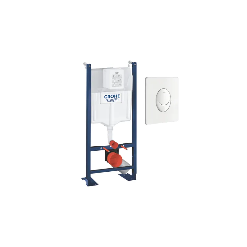 Bâti-support autoportant GROHE Rapid SL Project 1.13 M + Plaque commande GROHE Skate Air blanc alpin