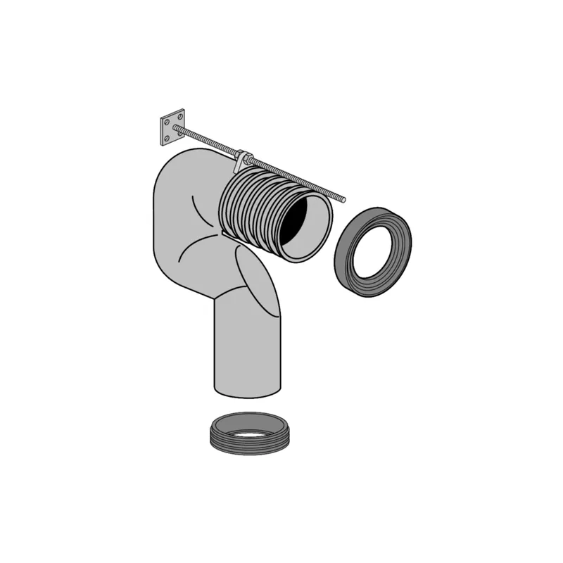 Coude Vario VILLEROY ET BOCH pour sortie verticale 190-285 mm