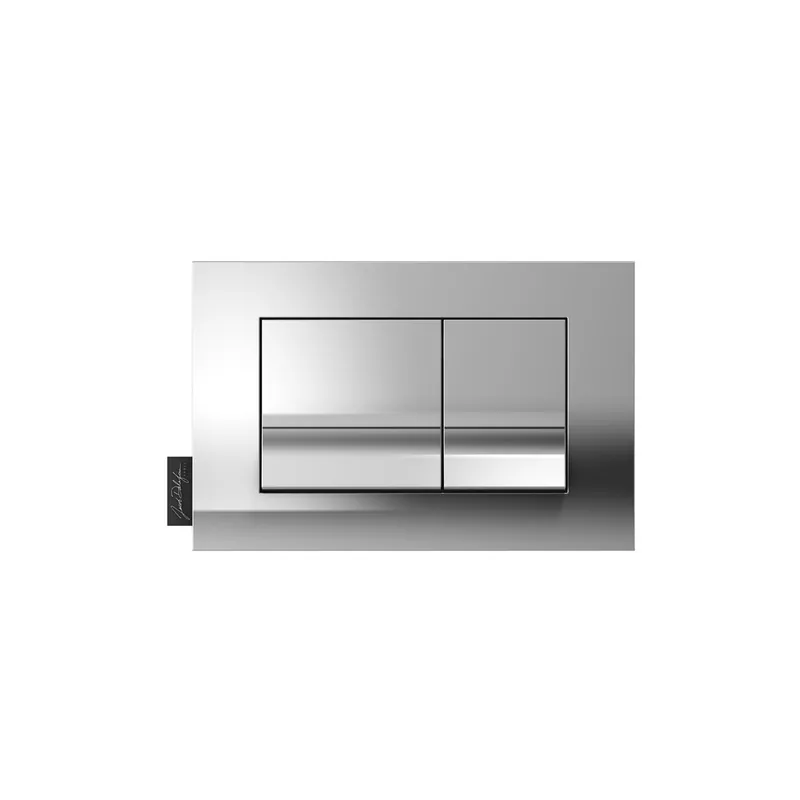 Plaque de commande JACOB DELAFON, double touches rectangulaires