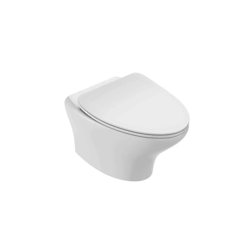 Cuvette WC suspendu sans bride JACOB DELAFON Nouvelle Vague avec abattant frein de chute extra-plat déclipsable