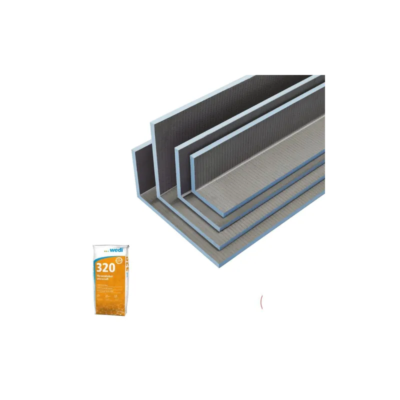 wedi Mensolo L coffre d´habillage, 2600x200x400mm + wedi 320 Colle à carrelage universelle, 25kg/sac