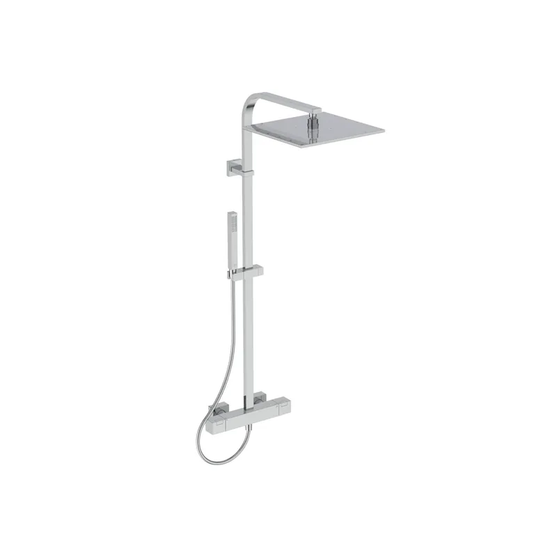Colonne douche thermostatique IDEAL STANDARD carré anticalcaire, avec limiteur de débit Ceratherm C100