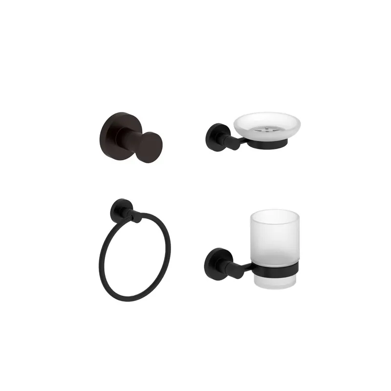 Accessoires de salle de bain JACOB DELAFON Collection Eo noir mat