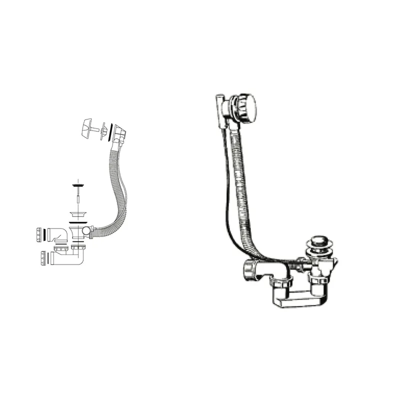 Vidage baignoire chromé IDEAL STANDARD