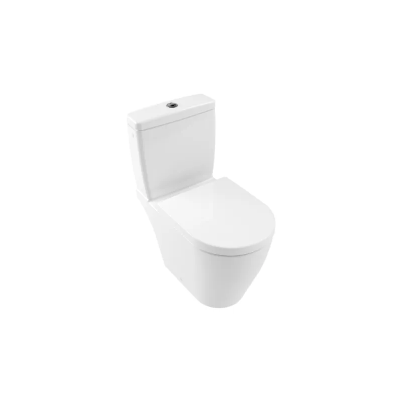WC à poser compact sans bride sortie horizontale VILLEROY ET BOCH Avento avec abattant frein de chute