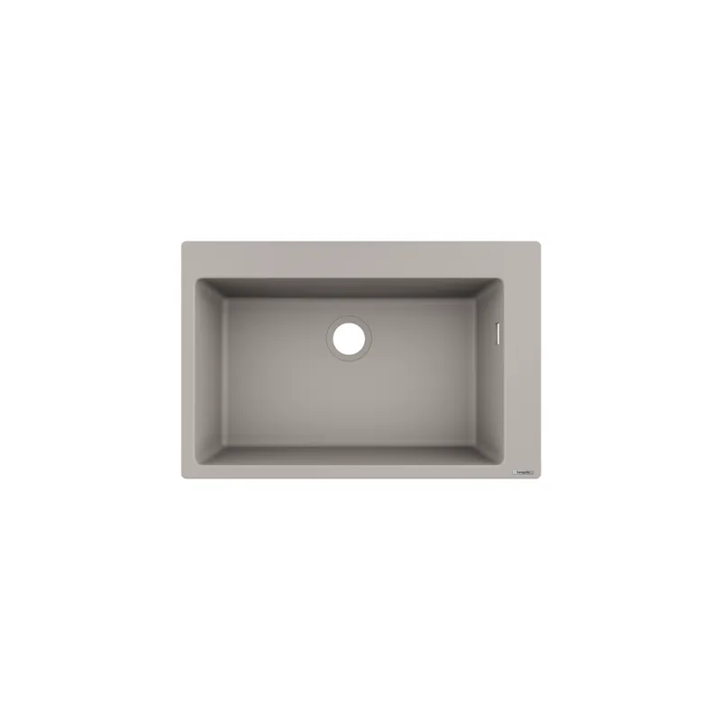 Evier à encastrer 1 bac HANSGROHE S51 660 gris béton